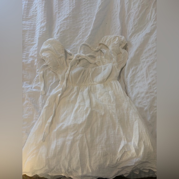 Princess Polly White Puff Sleeve Mini Dress - Picture 3 of 4